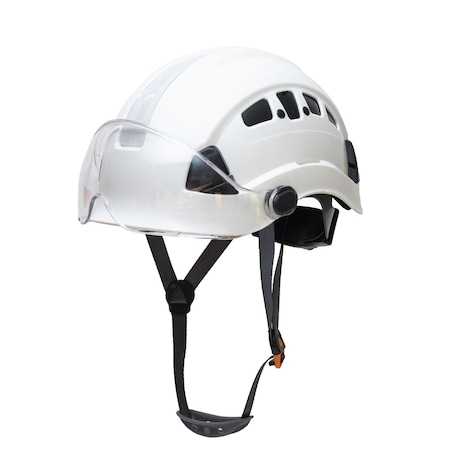 Defender Safety H1-CH Safety Helmet With Visor, Type 1 Class C, ANSI Z89.1 - White H1-CH-01V
